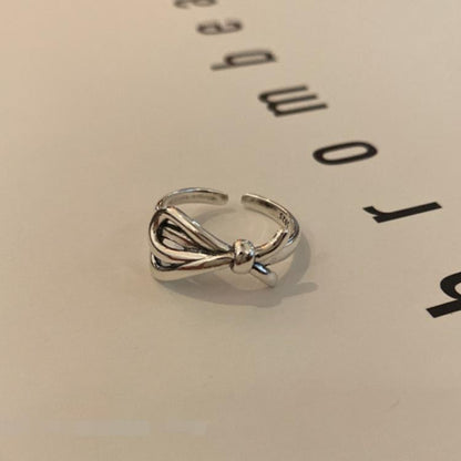 Adjustable Bow Open Ring for Women