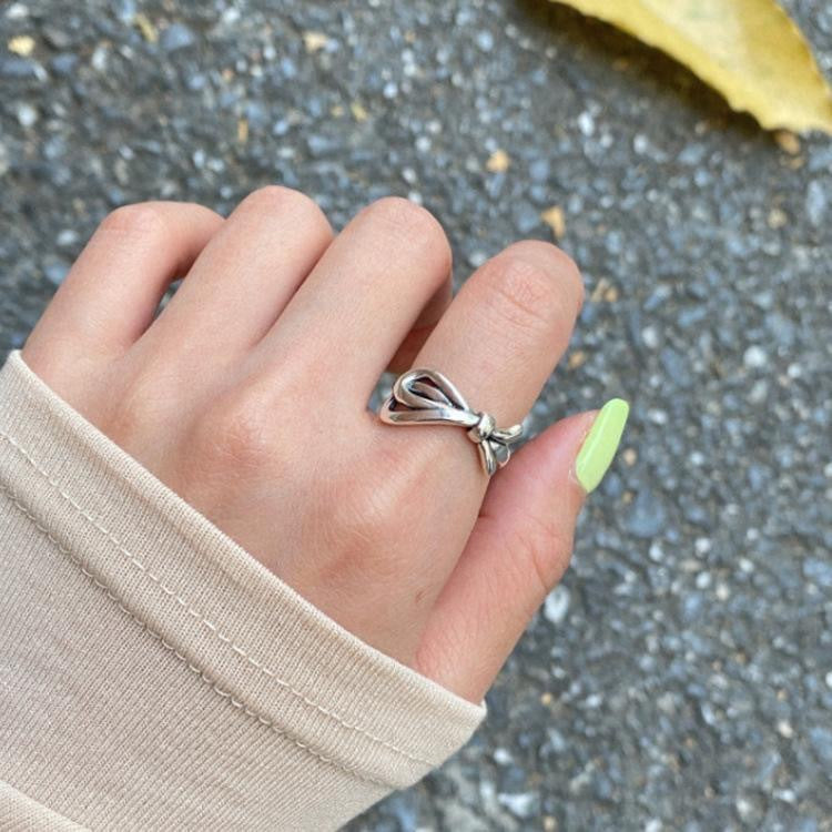 Adjustable Bow Open Ring for Women