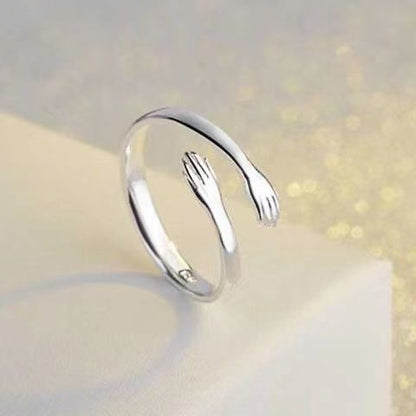 Adjustable Hug Open Couple Rings for Adults