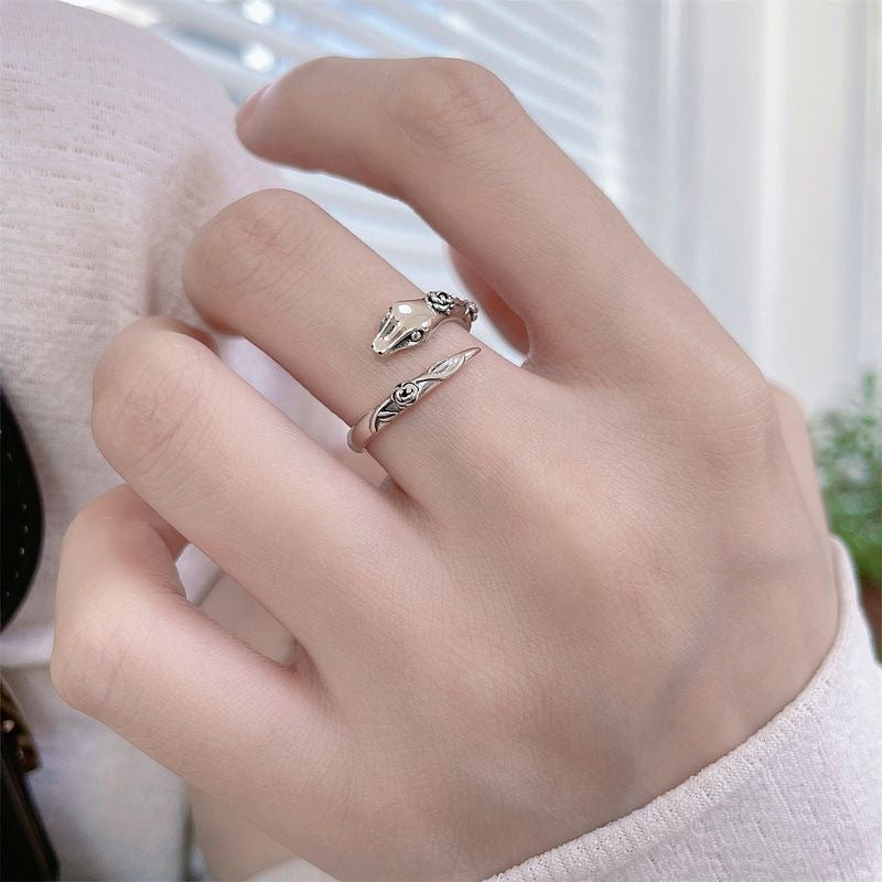 Adjustable Snake Open Ring for Women