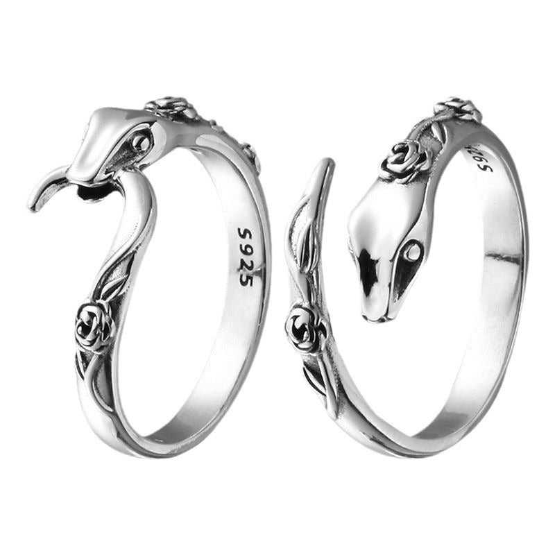 Adjustable Snake Open Ring for Women