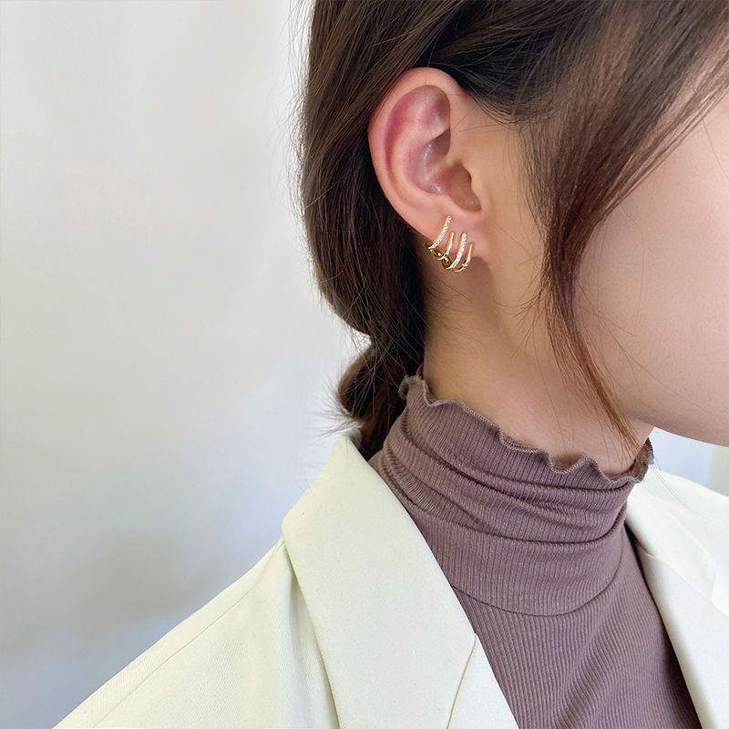 Minimal Geometric Stud Earrings for Women