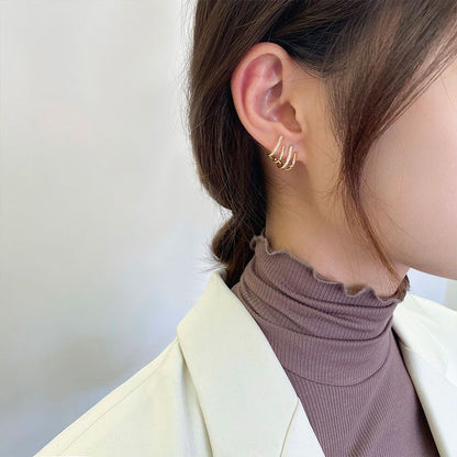 Minimal Geometric Stud Earrings for Women