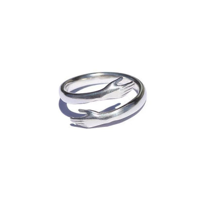 Adjustable Hug Open Couple Rings for Adults