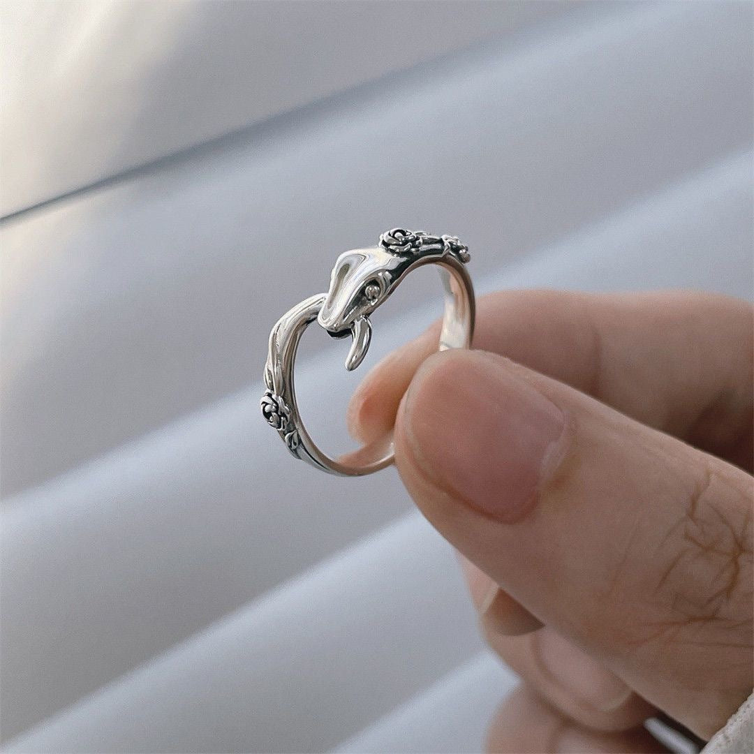 Adjustable Snake Open Ring for Women