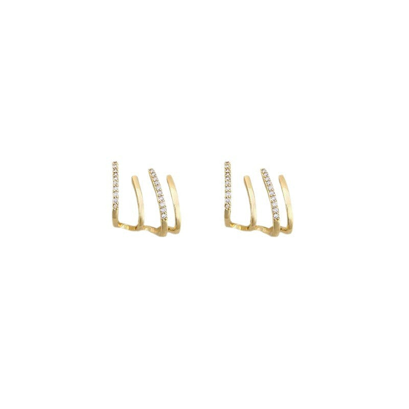 Minimal Geometric Stud Earrings for Women