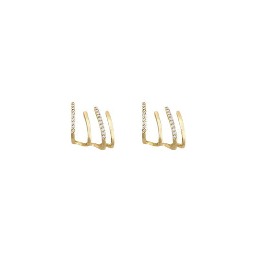 Minimal Geometric Stud Earrings for Women