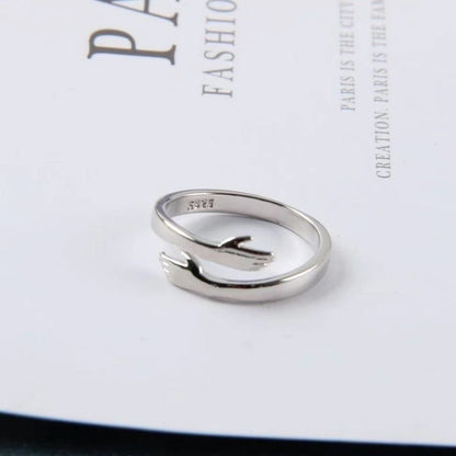 Adjustable Hug Open Couple Rings for Adults